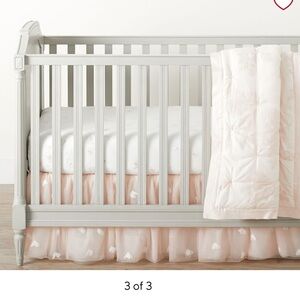 Monique Lhuillier Ethereal Tulle Crib Skirt